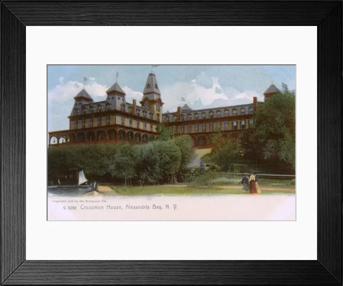 Framed Print : Crossman House Hotel, Alexandria Bay, New York State, USA Framed Print : Crossman House Hotel, Alexandria Bay, New York State, USA