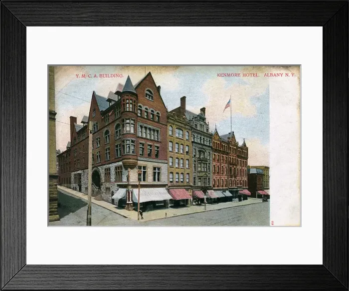 Framed Print : YMCA and Kenmore Hotel, Albany, New York State, USA Framed Print : YMCA and Kenmore Hotel, Albany, New York State, USA