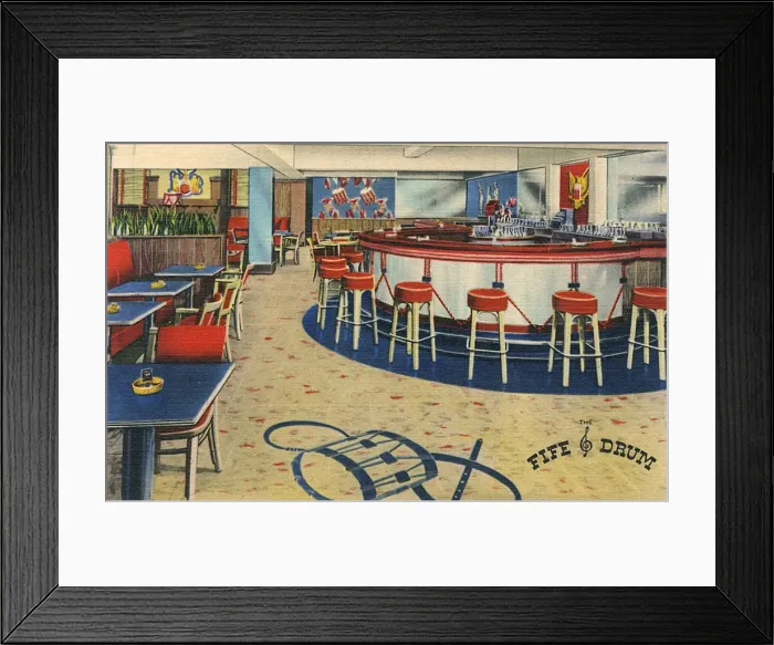 Framed Print : Fife & Drum Bar, Plattsburg, New York State, USA Framed Print : Fife & Drum Bar, Plattsburg, New York State, USA