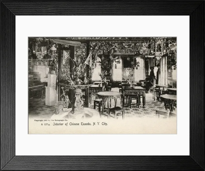 Framed Print : Interior, Chinese Tuxedo Restaurant, New York City, USA Framed Print : Interior, Chinese Tuxedo Restaurant, New York City, USA