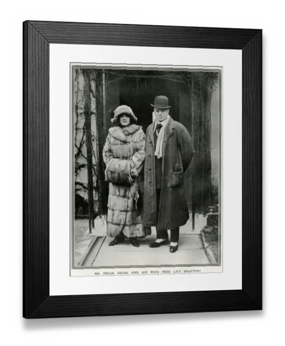 Framed Print : Oscar Asche and Lily Brayton Framed Print : Oscar Asche and Lily Brayton