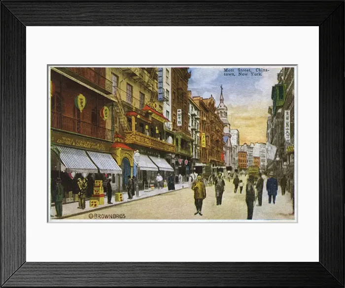 Framed Print : Mott Street, Chinatown, New York City, USA Framed Print : Mott Street, Chinatown, New York City, USA