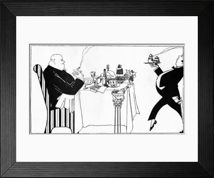 Framed Print : A sketch of a Parisien gourmet, 1922 Framed Print : A sketch of a Parisien gourmet, 1922