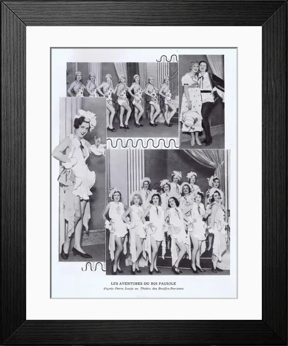 Framed Print : Scenes from Les Adventures du Roi Pausole Framed Print : Scenes from Les Adventures du Roi Pausole