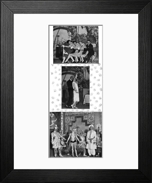 Framed Print : Scenes from the play Ma Femme at the Theatre de la Potinier