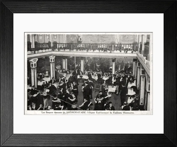 Framed Print : The dancing venue or dancing called Shehezerade, Paris Framed Print : The dancing venue or dancing called Shehezerade, Paris