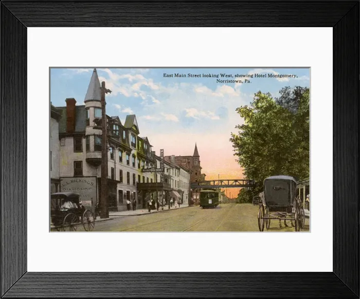 Framed Print : East Main Street, Norristown, Pennsylvania, USA