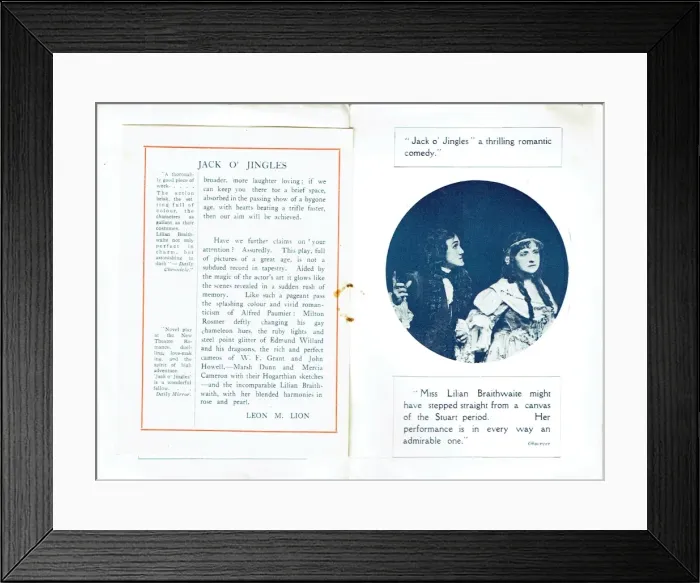 Framed Print : Jack O Jingles by Leon M Lion and Malcolm Cherry