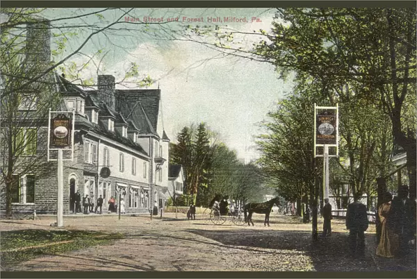 Main Street, Milford, Pennsylvania, USA