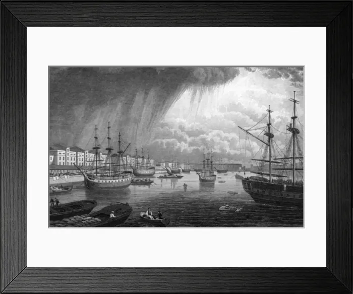 Framed Print : West India Import Dock, Poplar, London Framed Print : West India Import Dock, Poplar, London