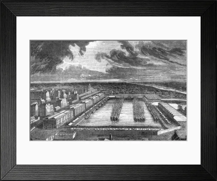 Framed Print : West India Docks, London Framed Print : West India Docks, London