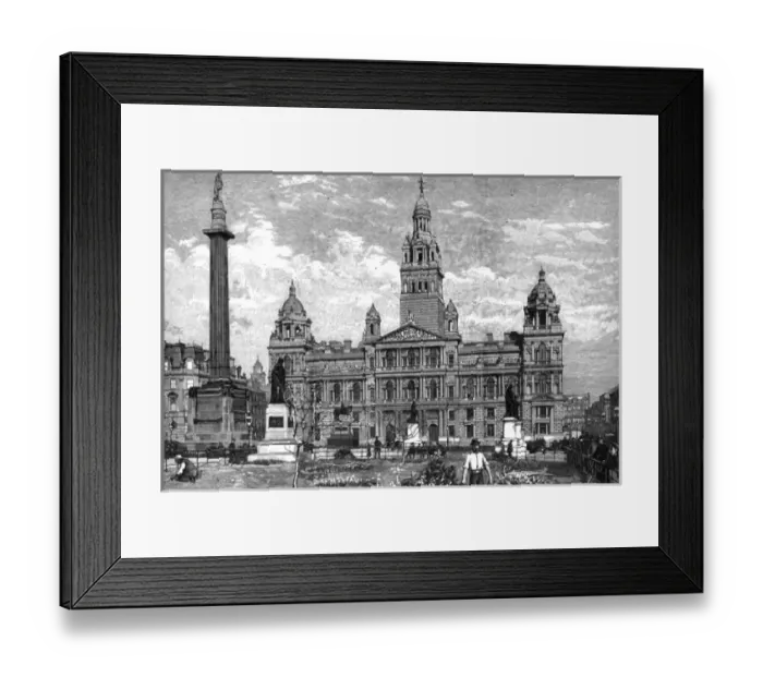 Framed Print : Glasgow, Scotland - New Municipal Buildings, George Square Framed Print : Glasgow, Scotland - New Municipal Buildings, George Square