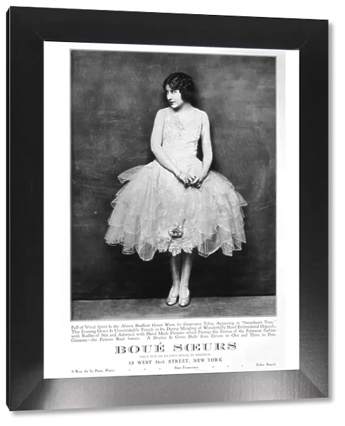 Advert for French couture house of Boue Soeurs in New York
