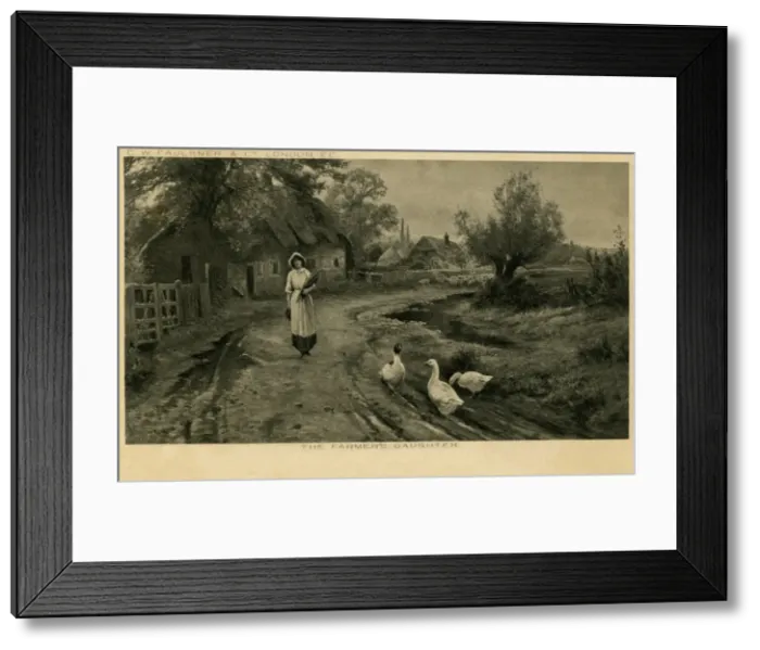 Framed Print : The farmers daughter Framed Print : The farmers daughter