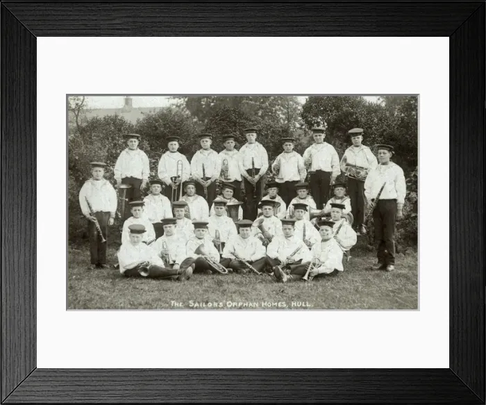 Framed Print : Hull Sailors Orphan Homes - Boys Band Framed Print : Hull Sailors Orphan Homes - Boys Band