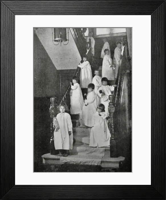 Framed Print : Hull Sailors Orphan Homes - Off to Bed Framed Print : Hull Sailors Orphan Homes - Off to Bed