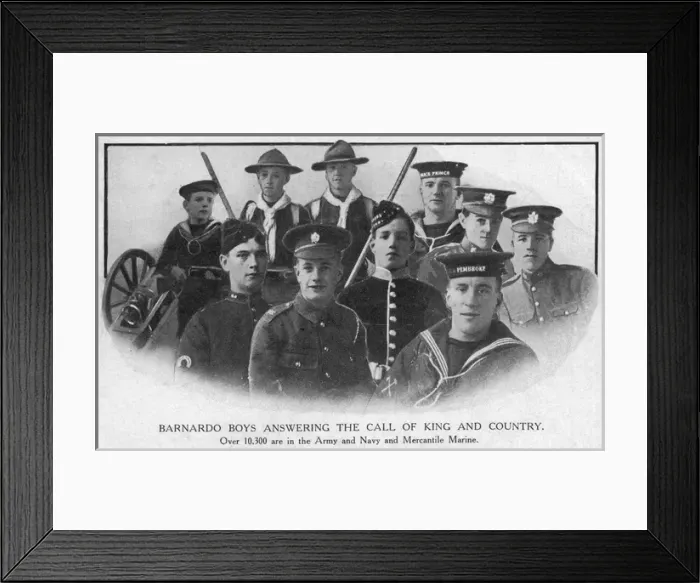 Framed Print : London Barnardos Boys Recruiting Framed Print : London Barnardos Boys Recruiting