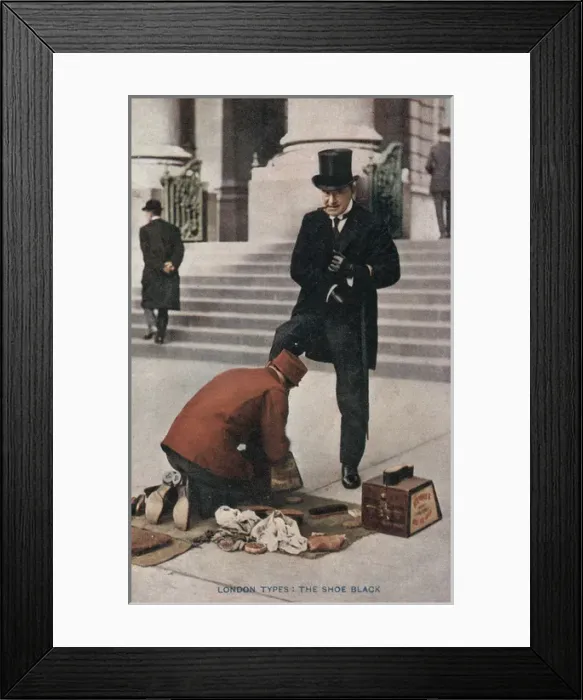 Framed Print : London Shoeblack Framed Print : London Shoeblack