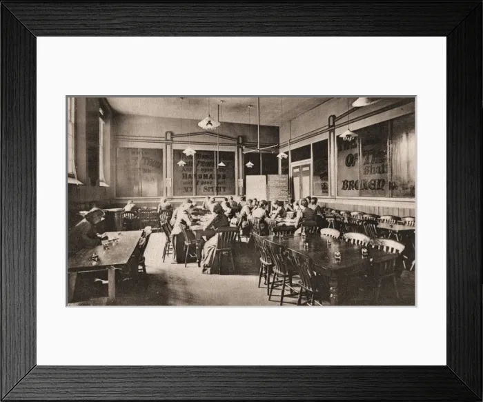 Framed Print : Salvation Army Training Homes, womens correspondence room Framed Print : Salvation Army Training Homes, womens correspondence room