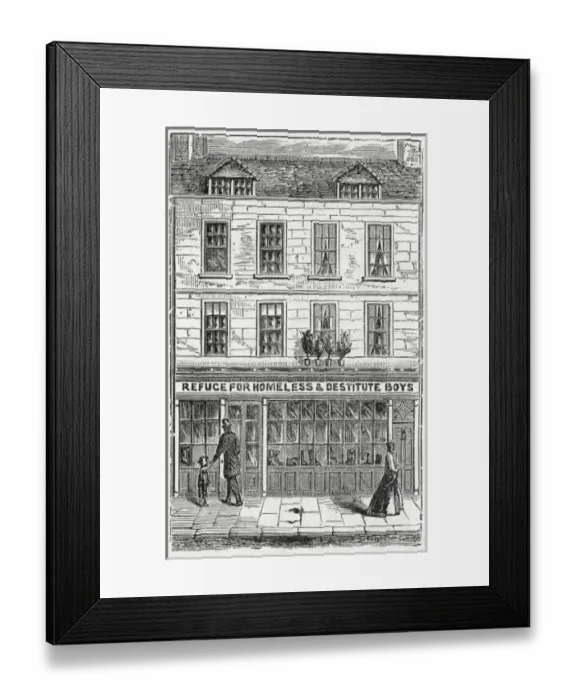 Framed Print : Shaftesbury Homes - Boys Refuge, London Framed Print : Shaftesbury Homes - Boys Refuge, London