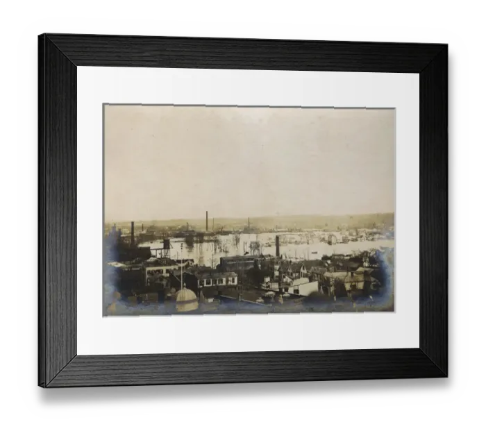 Framed Print : Flooded river, Passaic, Passaic County, New Jersey, USA Framed Print : Flooded river, Passaic, Passaic County, New Jersey, USA