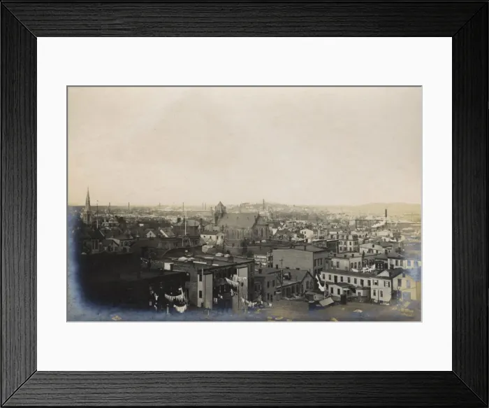Framed Print : Rooftop view, Passaic, Passaic County, New Jersey, USA Framed Print : Rooftop view, Passaic, Passaic County, New Jersey, USA