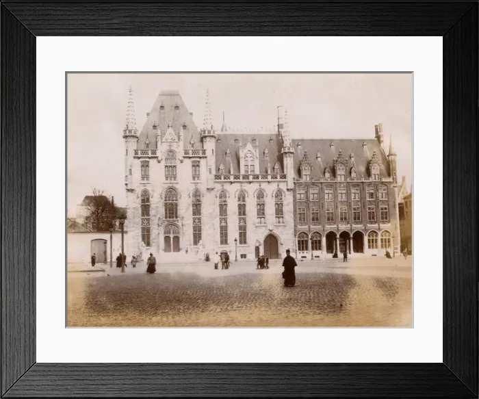 Framed Print : Provincial Court building, Market Place, Bruges, Belgium Framed Print : Provincial Court building, Market Place, Bruges, Belgium