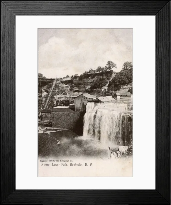 Framed Print : Falls of Genesee River, Rochester, New York State, USA Framed Print : Falls of Genesee River, Rochester, New York State, USA