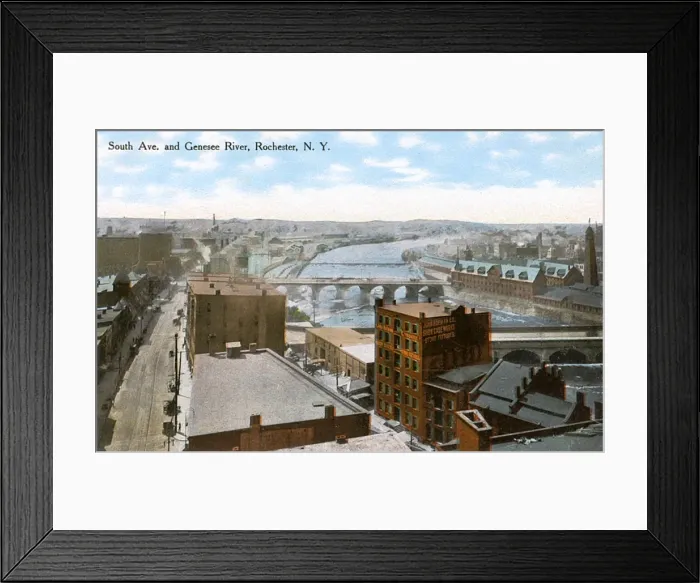 Framed Print : Genesee River, Rochester, New York State, USA Framed Print : Genesee River, Rochester, New York State, USA