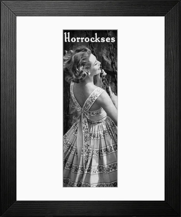 Framed Print : Horrockses advertisement, 1956 Framed Print : Horrockses advertisement, 1956