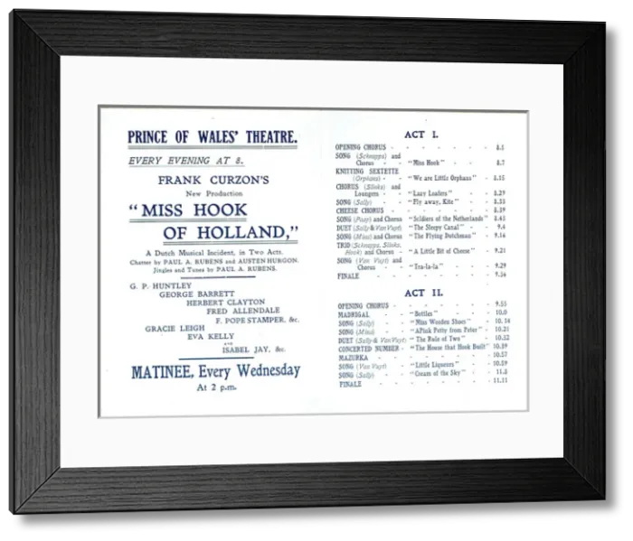Framed Print : Miss Hook Of Holland by Paul Rubens & Austin Hurgon Framed Print : Miss Hook Of Holland by Paul Rubens & Austin Hurgon