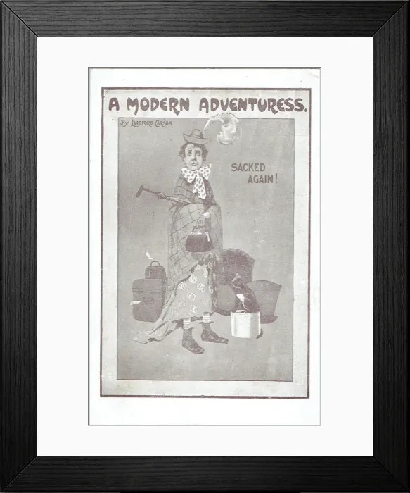 Framed Print : A Modern Adventuress by Lingford Carson Framed Print : A Modern Adventuress by Lingford Carson