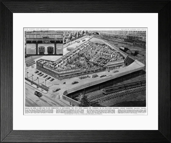 Framed Print : The new West London Air Terminal Framed Print : The new West London Air Terminal