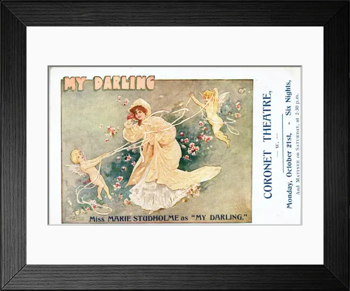 Framed Print : My Darling by Seymour Hicks and Herbert E Haines Framed Print : My Darling by Seymour Hicks and Herbert E Haines