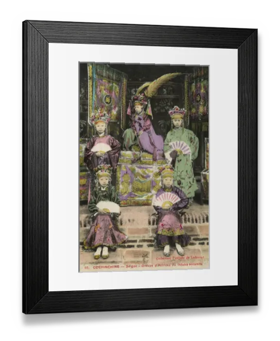 Framed Print : Vietnam - Group of Actresses - Ho Chi Minh City (Saigon) Framed Print : Vietnam - Group of Actresses - Ho Chi Minh City (Saigon)