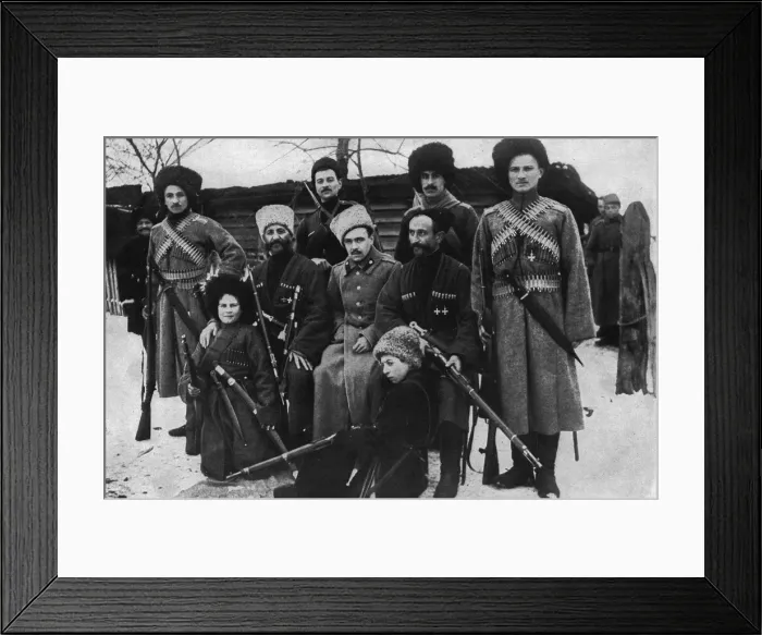 Framed Print : Russian Cossack soldiers, Russia, WW1 Framed Print : Russian Cossack soldiers, Russia, WW1