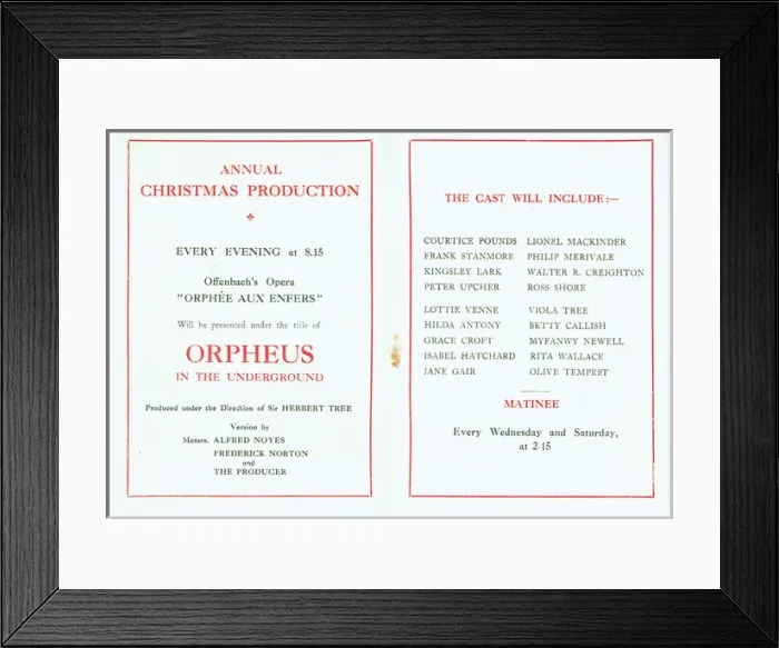 Framed Print : Orpheus in the Underground by Alfred Noyes Framed Print : Orpheus in the Underground by Alfred Noyes
