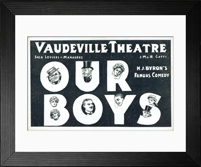 Framed Print : Our Boys by H J Byron Framed Print : Our Boys by H J Byron