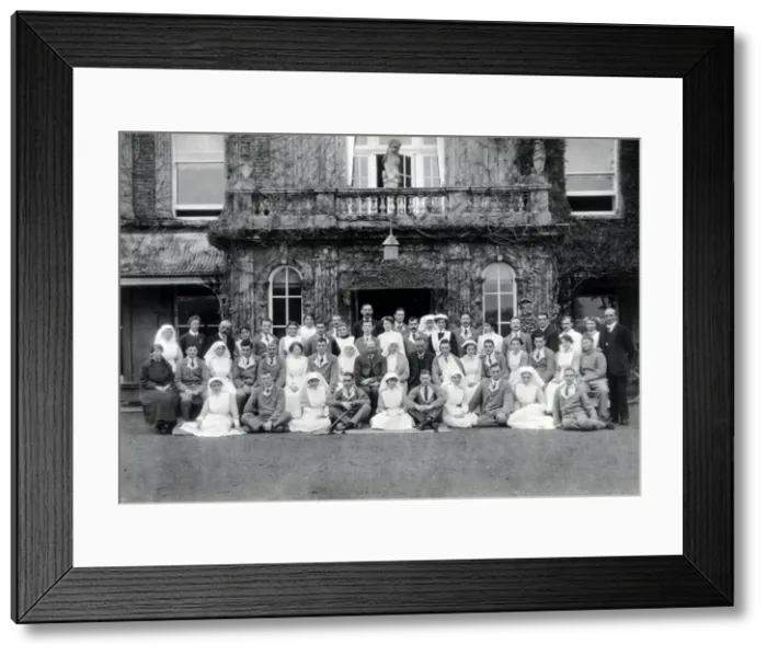 Framed Print : Patients & Staff, Quex Park Framed Print : Patients & Staff, Quex Park