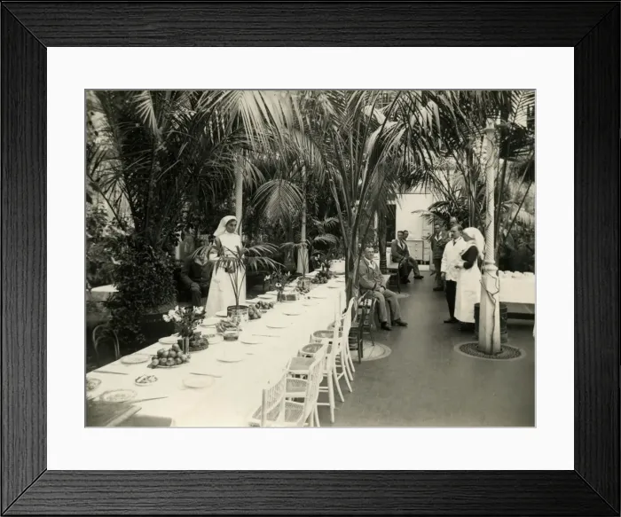 Framed Print : Hospital Mess, Quex Park 1917 Framed Print : Hospital Mess, Quex Park 1917