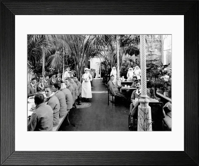 Framed Print : Hospital Mess, Quex Park 1917 Framed Print : Hospital Mess, Quex Park 1917