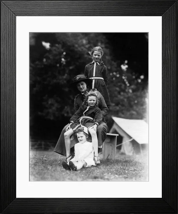 Framed Print : Family camp, Quex Park Framed Print : Family camp, Quex Park