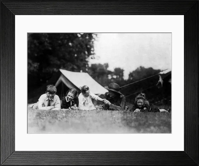 Framed Print : Family camp, Quex Park