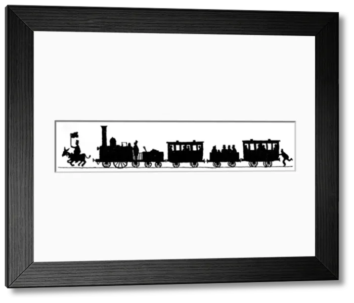 Framed Print : Vignette illustration, Railway Ribaldry by W Heath Robinson Framed Print : Vignette illustration, Railway Ribaldry by W Heath Robinson