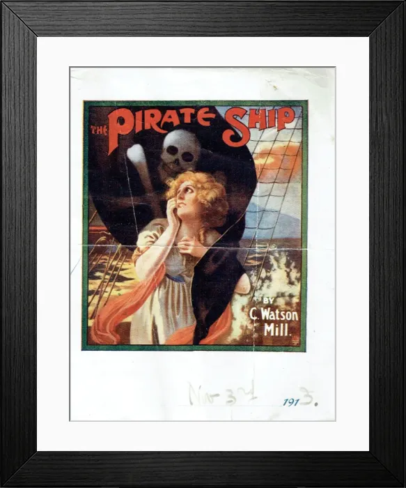 Framed Print : The Pirate Ship by C Watson Mill Framed Print : The Pirate Ship by C Watson Mill
