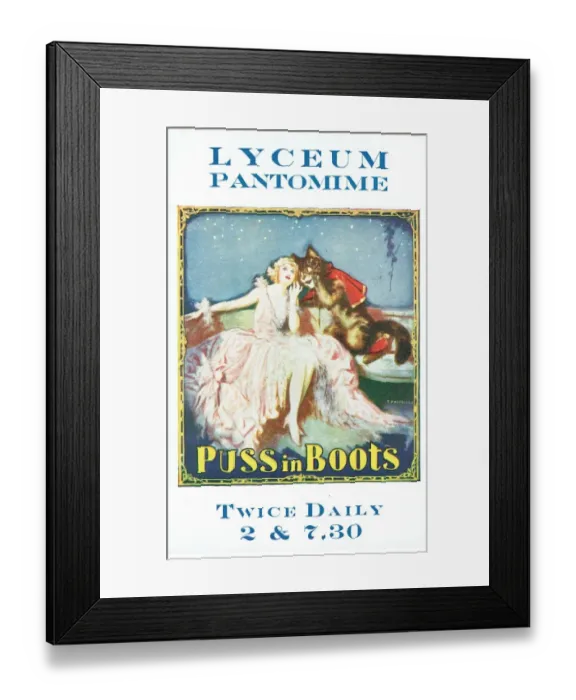 Framed Print : Puss in Boots Framed Print : Puss in Boots