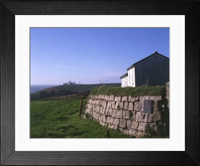 Framed Print : Marconi plaque, Bass Point, The Lizard, Cornwall Framed Print : Marconi plaque, Bass Point, The Lizard, Cornwall