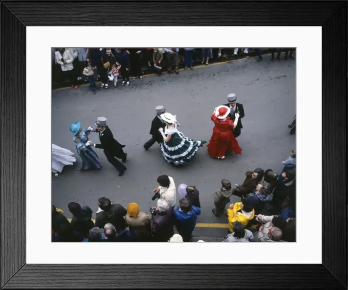 Framed Print : People taking part in Helston Floral Dance, Cornwall Framed Print : People taking part in Helston Floral Dance, Cornwall