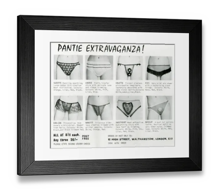 Framed Print : Estelle Lingerie Glamour Wear - Pantie Extravaganza Framed Print : Estelle Lingerie Glamour Wear - Pantie Extravaganza