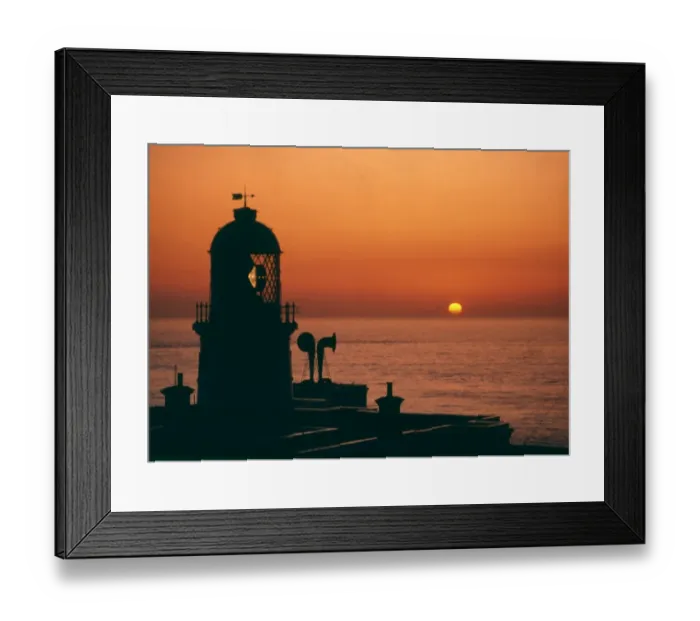Framed Print : Silhouetted view of Pendeen Lighthouse, Cornwall Framed Print : Silhouetted view of Pendeen Lighthouse, Cornwall
